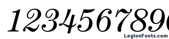 ITC Century LT Book Italic Font, Number Fonts