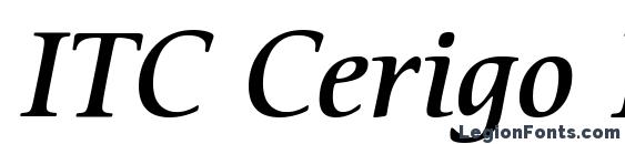 Шрифт ITC Cerigo LT Medium Italic