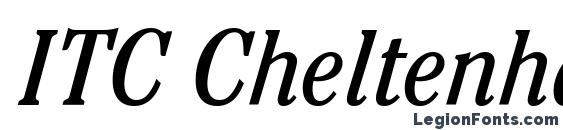 ITC Cheltenham LT Book Condensed Italic Font