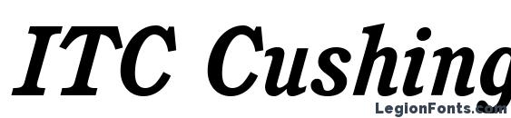 ITC Cushing LT Bold Italic Font