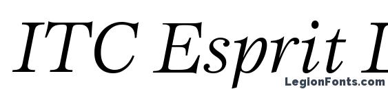 шрифт ITC Esprit LT Book Italic, бесплатный шрифт ITC Esprit LT Book Italic, предварительный просмотр шрифта ITC Esprit LT Book Italic