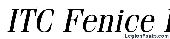 Шрифт ITC Fenice LT Oblique