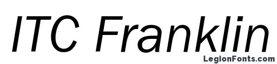 ITC Franklin Gothic LT Book Italic Font