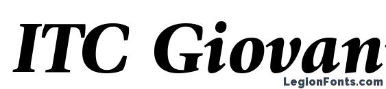 ITC Giovanni LT Black Italic Font