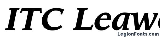 Шрифт ITC Leawood LT Bold Italic
