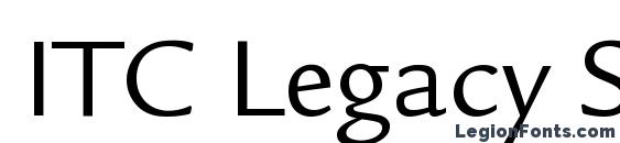 ITC Legacy Sans LT Book Font