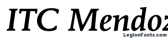 Шрифт ITC Mendoza Roman LT Medium Italic