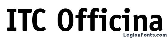 ITC Officina Sans LT Bold Font, All Fonts