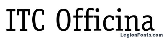 ITC Officina Serif LT Book Font