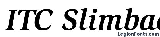 ITC Slimbach LT Bold Italic Font, Cool Fonts