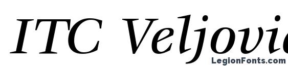 ITC Veljovic LT Medium Italic Font