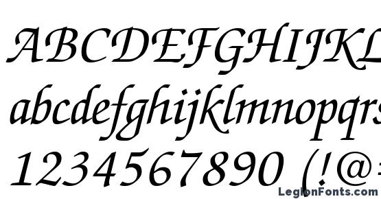 apple chancery font italic