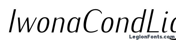 IwonaCondLight Italic Font
