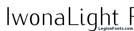 IwonaLight Regular Font