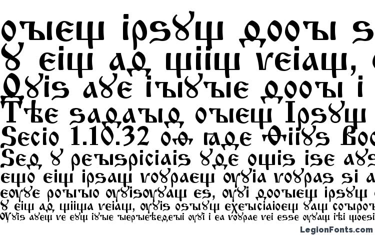 specimens Izhitsa Cyrillic font, sample Izhitsa Cyrillic font, an example of writing Izhitsa Cyrillic font, review Izhitsa Cyrillic font, preview Izhitsa Cyrillic font, Izhitsa Cyrillic font