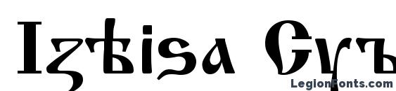 шрифт Izhitsa Cyrillic, бесплатный шрифт Izhitsa Cyrillic, предварительный просмотр шрифта Izhitsa Cyrillic