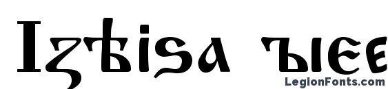 шрифт Izhitsa regular, бесплатный шрифт Izhitsa regular, предварительный просмотр шрифта Izhitsa regular