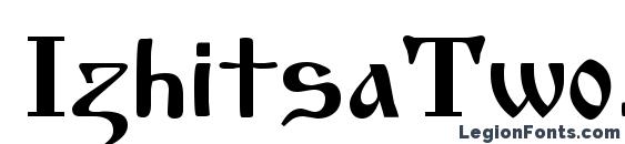 IzhitsaTwo.kz font, free IzhitsaTwo.kz font, preview IzhitsaTwo.kz font