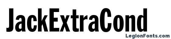 шрифт JackExtraCond, бесплатный шрифт JackExtraCond, предварительный просмотр шрифта JackExtraCond