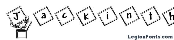 шрифт Jackinthebox kg, бесплатный шрифт Jackinthebox kg, предварительный просмотр шрифта Jackinthebox kg