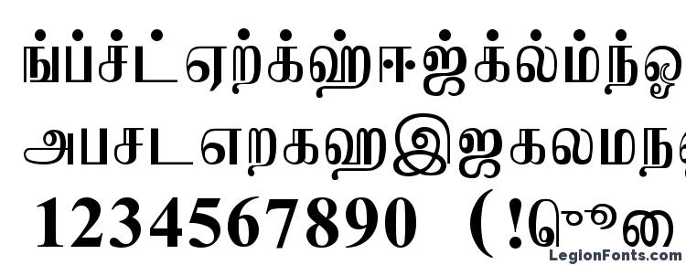 глифы шрифта Jaffna normal, символы шрифта Jaffna normal, символьная карта шрифта Jaffna normal, предварительный просмотр шрифта Jaffna normal, алфавит шрифта Jaffna normal, шрифт Jaffna normal