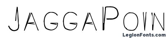 шрифт JaggaPoint, бесплатный шрифт JaggaPoint, предварительный просмотр шрифта JaggaPoint