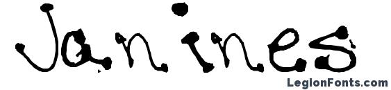 Janines Writing Font