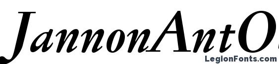 JannonAntOSF BoldItalic Font, OTF Fonts