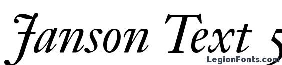 Шрифт Janson Text 56 Italic Oldstyle Figures