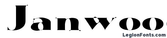 Janwoodssk Font, Serif Fonts