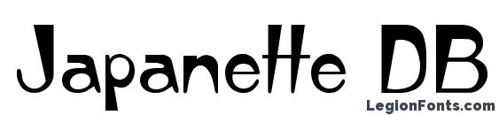 шрифт Japanette DB, бесплатный шрифт Japanette DB, предварительный просмотр шрифта Japanette DB