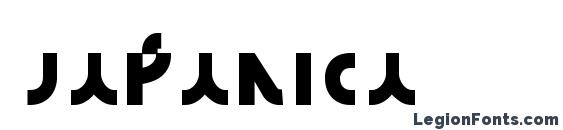шрифт Japanica, бесплатный шрифт Japanica, предварительный просмотр шрифта Japanica