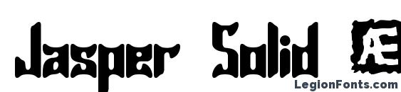 Jasper Solid (BRK) font, free Jasper Solid (BRK) font, preview Jasper Solid (BRK) font