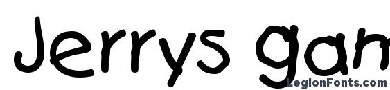 шрифт Jerrys game 1, бесплатный шрифт Jerrys game 1, предварительный просмотр шрифта Jerrys game 1