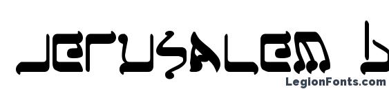 шрифт Jerusalem Bold, бесплатный шрифт Jerusalem Bold, предварительный просмотр шрифта Jerusalem Bold