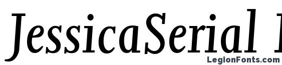 шрифт JessicaSerial Italic, бесплатный шрифт JessicaSerial Italic, предварительный просмотр шрифта JessicaSerial Italic