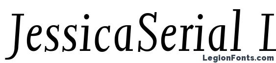 JessicaSerial Light Italic Font