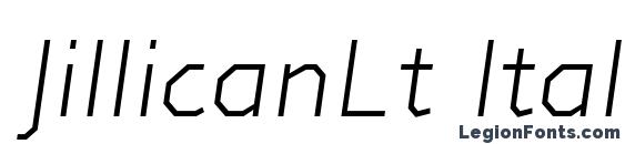 JillicanLt Italic font, free JillicanLt Italic font, preview JillicanLt Italic font