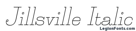 Jillsville Italic Font