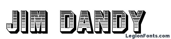шрифт Jim Dandy, бесплатный шрифт Jim Dandy, предварительный просмотр шрифта Jim Dandy