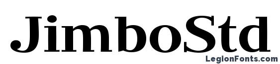 шрифт JimboStd Regular, бесплатный шрифт JimboStd Regular, предварительный просмотр шрифта JimboStd Regular