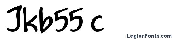 шрифт Jkb55 c, бесплатный шрифт Jkb55 c, предварительный просмотр шрифта Jkb55 c