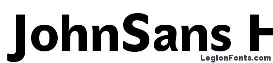 JohnSans Heavy Pro Font