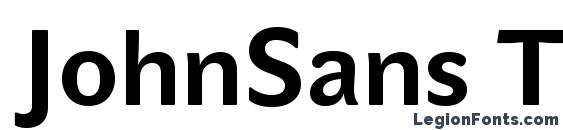 JohnSans Text Pro Bold Font, OTF Fonts