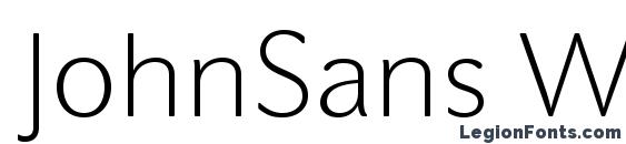JohnSans White Pro font, free JohnSans White Pro font, preview JohnSans White Pro font