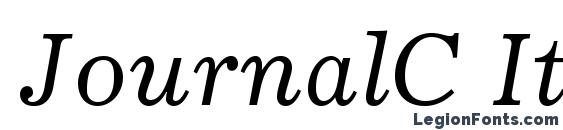 шрифт JournalC Italic, бесплатный шрифт JournalC Italic, предварительный просмотр шрифта JournalC Italic