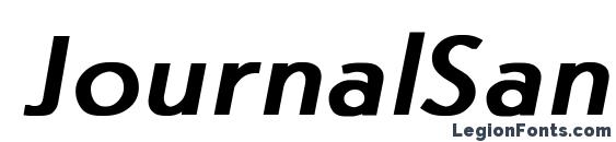 Шрифт JournalSans Bold Italic