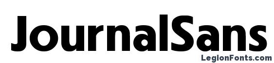 JournalSans Bold font, free JournalSans Bold font, preview JournalSans Bold font
