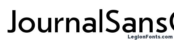 JournalSansCTT Font