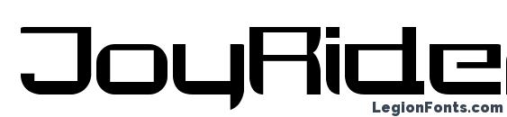 шрифт JoyRider Regular, бесплатный шрифт JoyRider Regular, предварительный просмотр шрифта JoyRider Regular